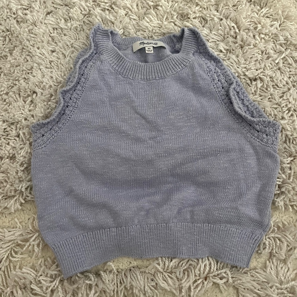 Madewell knit cropped tank